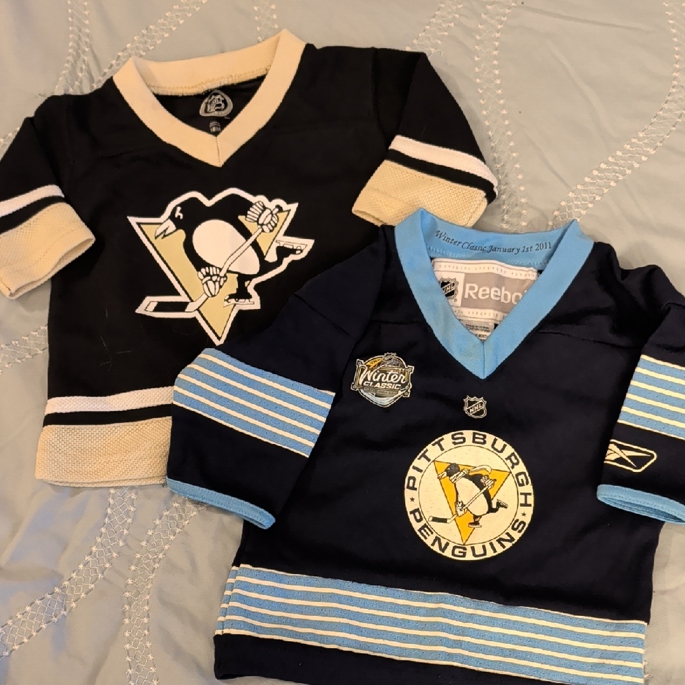 Reebok Kids Pittsburgh Penguins Jerseys - Black and Navy